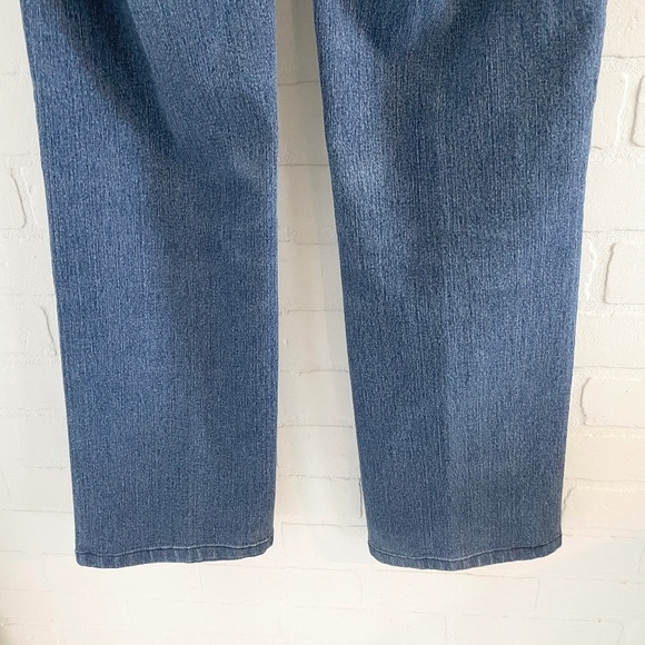 Vintage Y2K Denim Jeans Kansas Mid Rise Dark/Mid Wash Blue Cotton blend Sz 32 - Picture 14 of 14